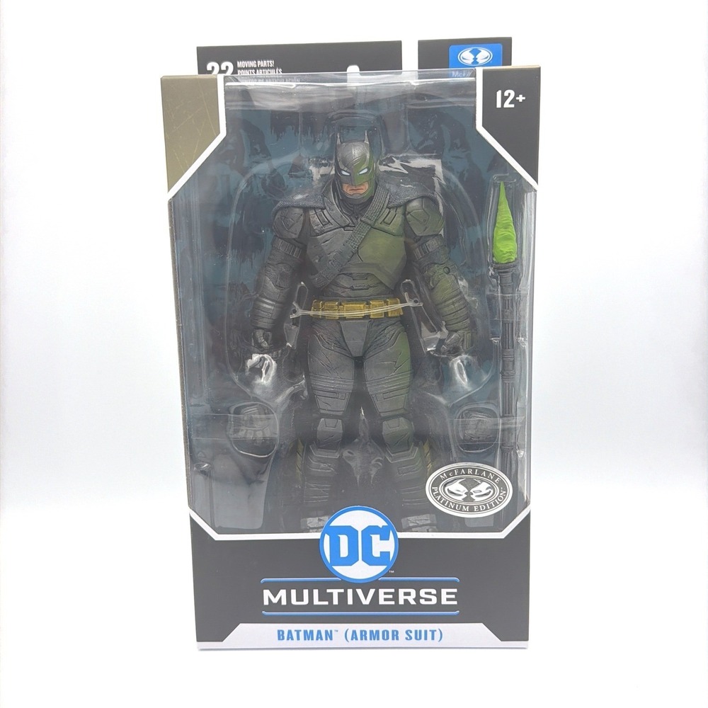 McFarlane DC Multiverse Batman Armor Suit Platinum Edition 7" Figure NIB